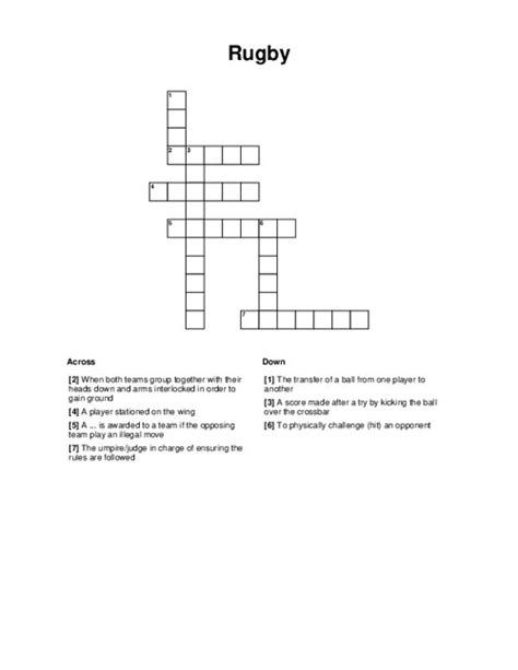 Rugby pile up crossword clue - Rugby pile-on is a crossword puzzle clue. Clue: Rugby pile-on. Rugby pile-on is a crossword puzzle clue that we have spotted 1 time. There are related clues (shown below 